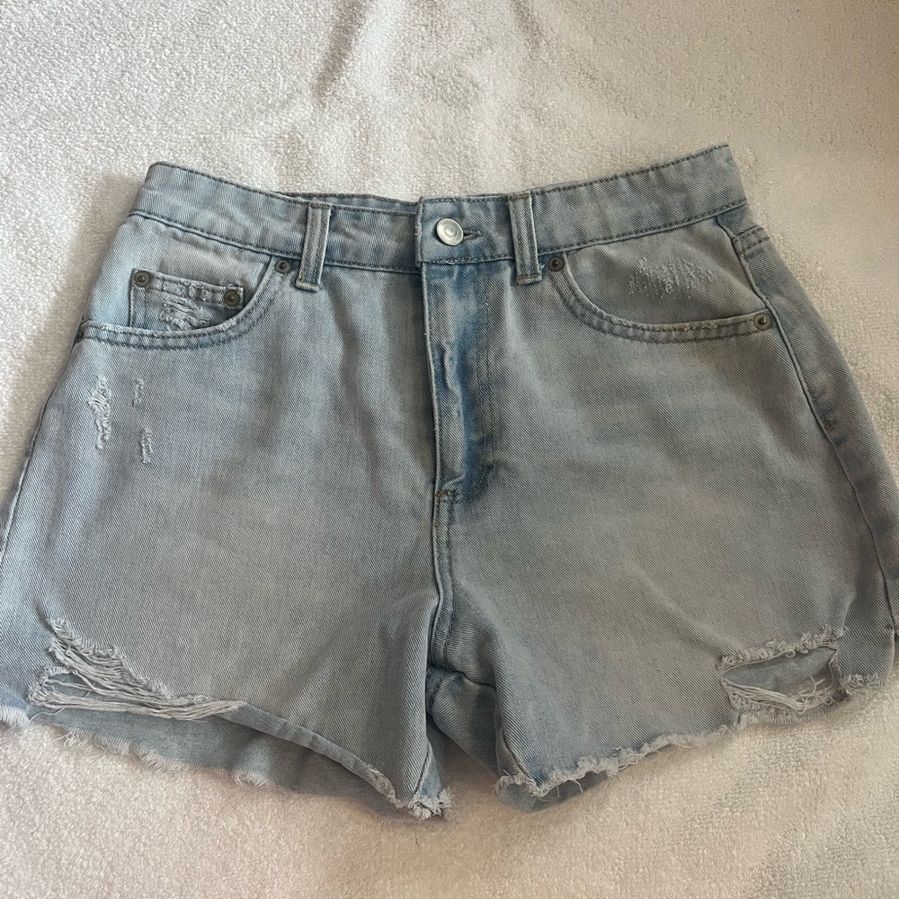 Light Blue Denim Women's Shorts